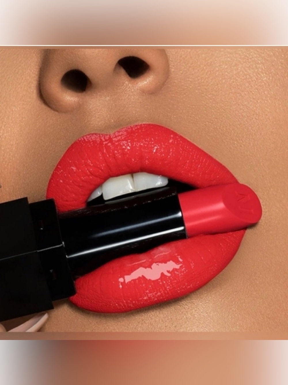 Morphe HOT SHOT Bold Red Cream Lipstick - Vibrant Red Finish